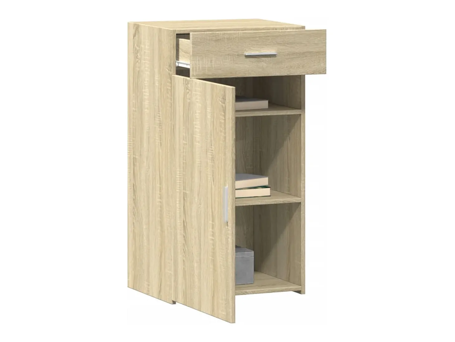 Aparador de madera de ingeniería roble Sonoma 50x42,5x93 cm