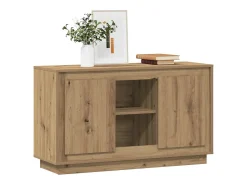 Aparador de madera de ingeniería roble artisan 102x35x60 cm