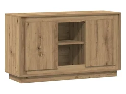 Aparador de madera de ingeniería roble artisan 102x35x60 cm