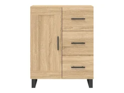 Aparador de madera de ingeniería roble Sonoma 69,5x34x90 cm ES23759