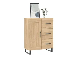 Aparador de madera de ingeniería roble Sonoma 69,5x34x90 cm ES23759