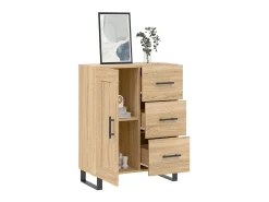 Aparador de madera de ingeniería roble Sonoma 69,5x34x90 cm ES23759