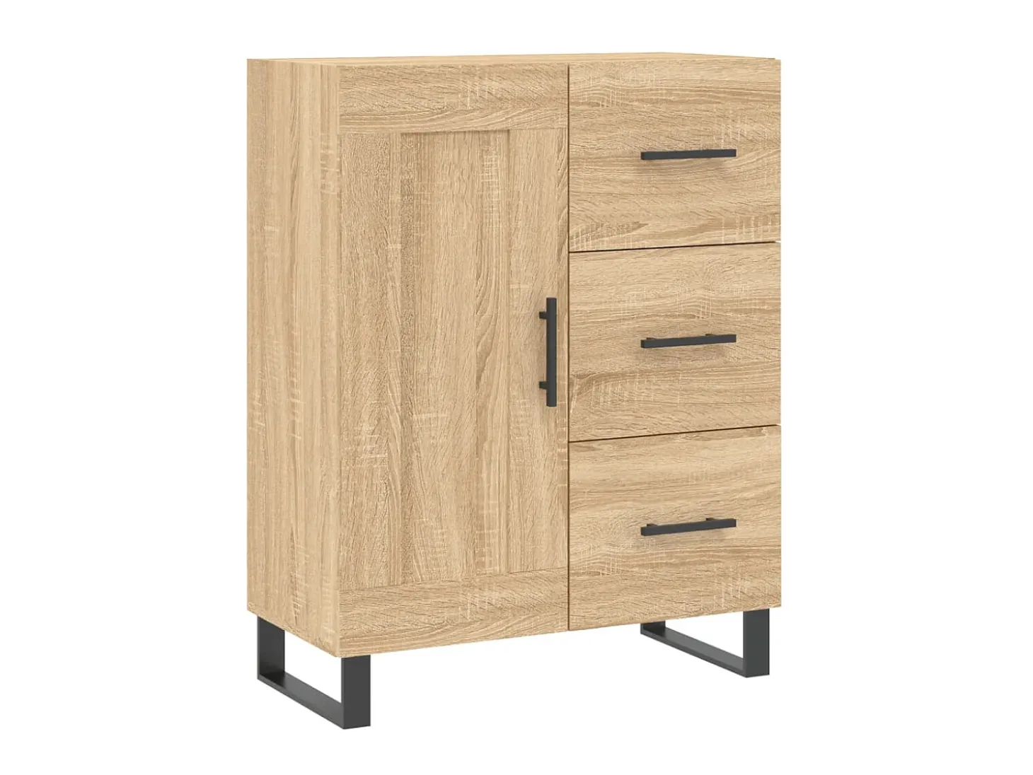 Aparador de madera de ingeniería roble Sonoma 69,5x34x90 cm ES23759