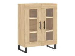 Aparador de madera de ingeniería roble Sonoma 69,5x34x90 cm