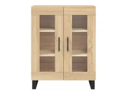Aparador de madera de ingeniería roble Sonoma 69,5x34x90 cm