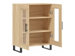Aparador de madera de ingeniería roble Sonoma 69,5x34x90 cm