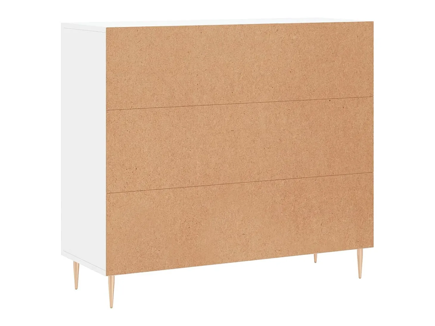 Aparador de madera de ingeniería blanco 90x34x80 cm