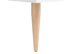 Aparador de madera de ingeniería blanco 90x34x80 cm