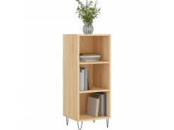 Aparador de madera de ingeniería roble Sonoma 34,5x32,5x90 cm ES16145