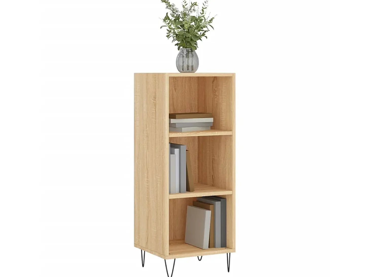 Aparador de madera de ingeniería roble Sonoma 34,5x32,5x90 cm ES16145