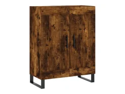 Aparador de madera de ingeniería roble ahumado 69,5x34x90 cm