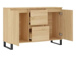 Aparador de madera de ingeniería roble Sonoma 101,5x35x70 cm