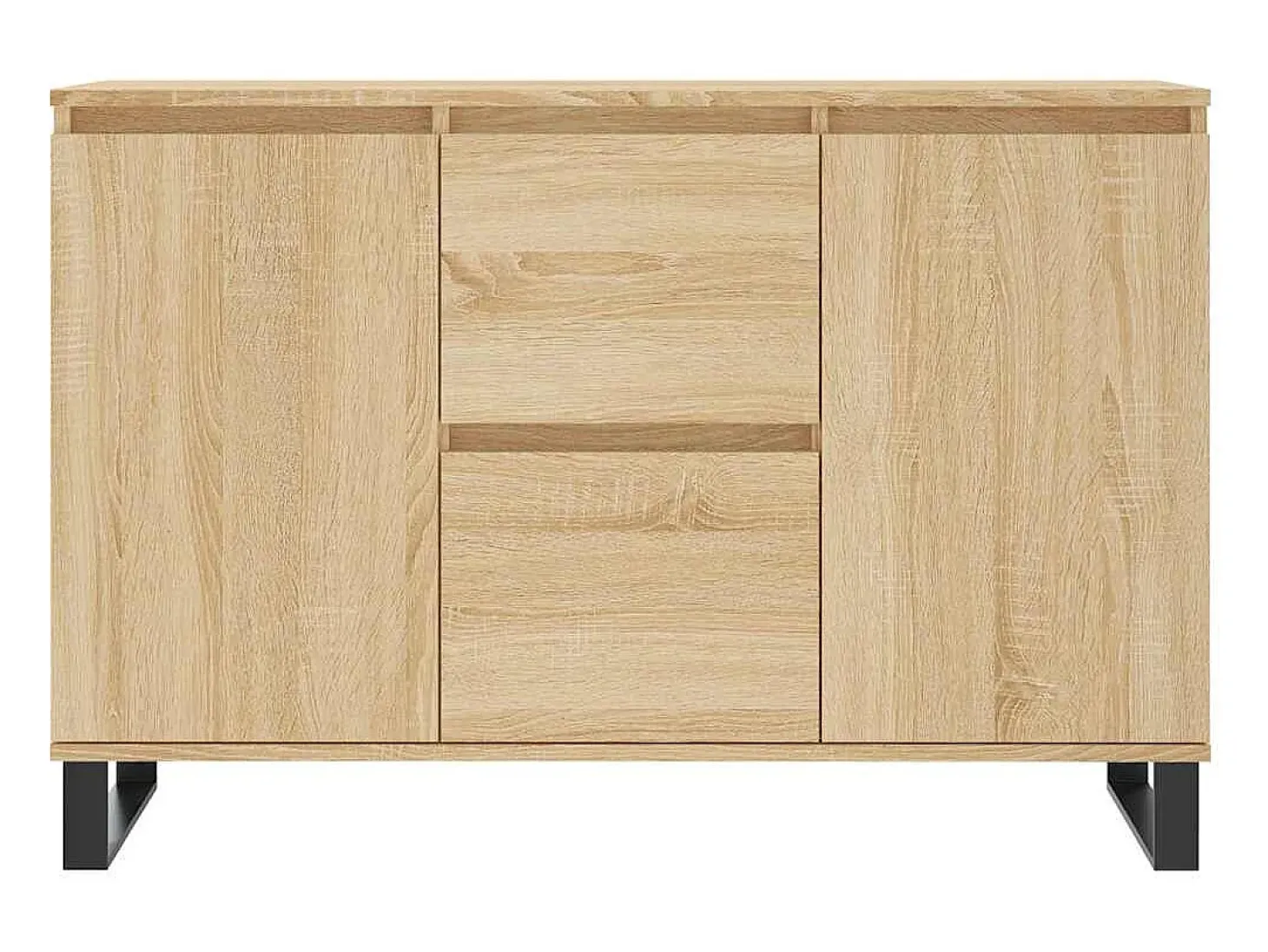 Aparador de madera de ingeniería roble Sonoma 101,5x35x70 cm