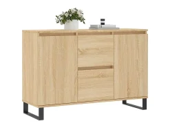 Aparador de madera de ingeniería roble Sonoma 101,5x35x70 cm