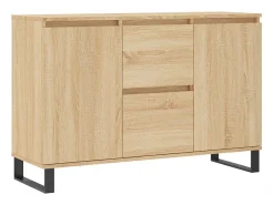 Aparador de madera de ingeniería roble Sonoma 101,5x35x70 cm