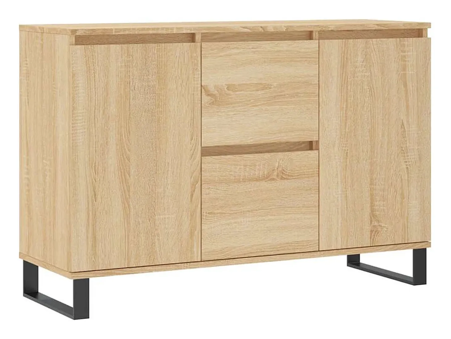Aparador de madera de ingeniería roble Sonoma 101,5x35x70 cm