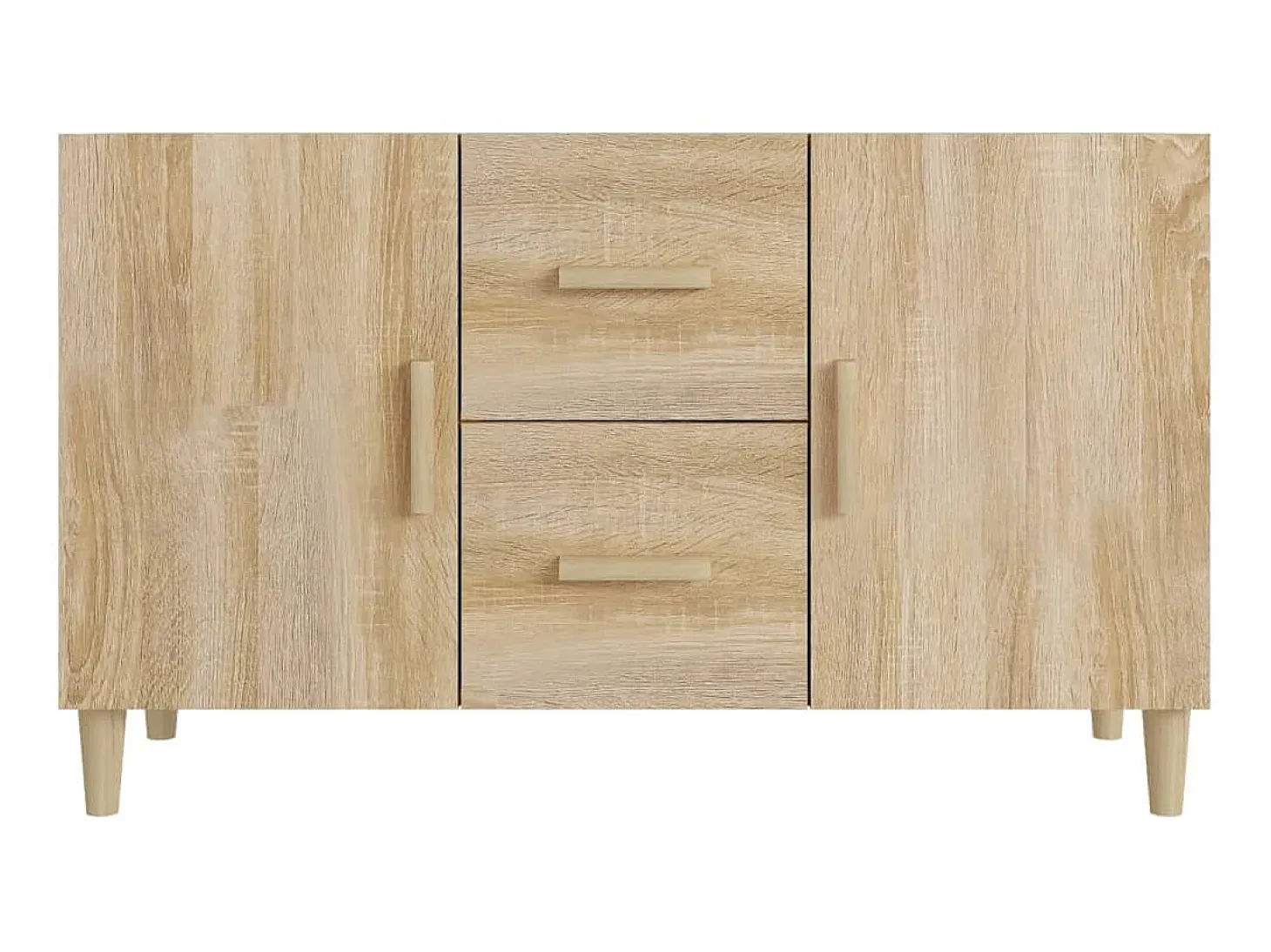Aparador de madera de ingeniería roble Sonoma 100x36x60 cm ES81846