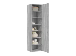 Aparador de madera de ingeniería gris Sonoma 45x42,5x185 cm