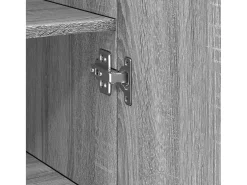 Aparador de madera de ingeniería gris Sonoma 45x42,5x185 cm