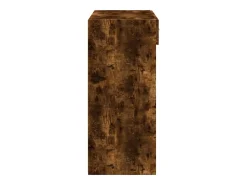 Aparador de madera de ingeniería roble ahumado 80x42,5x124 cm