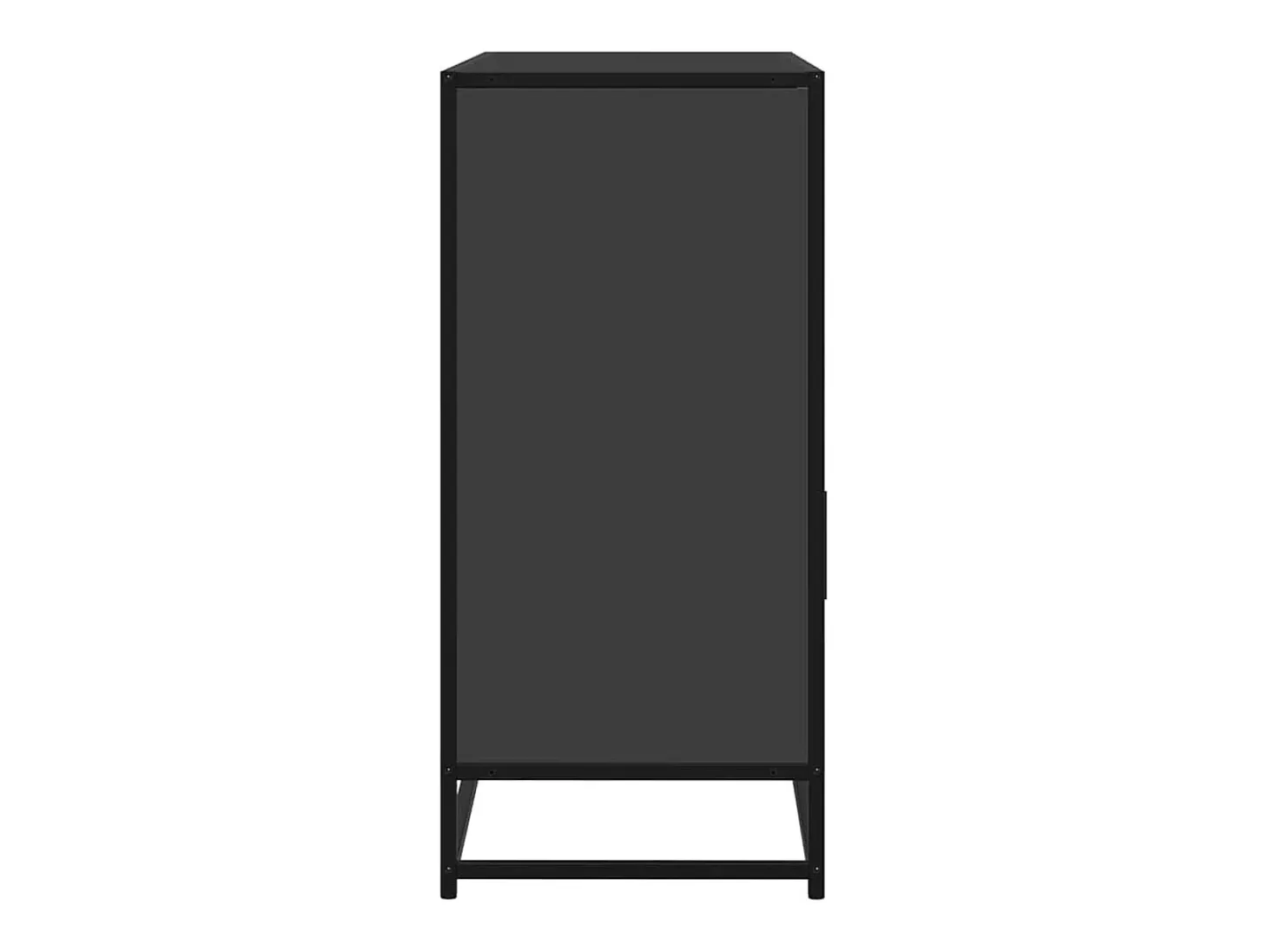 Aparador de madera de ingeniería negro 100x35x76 cm