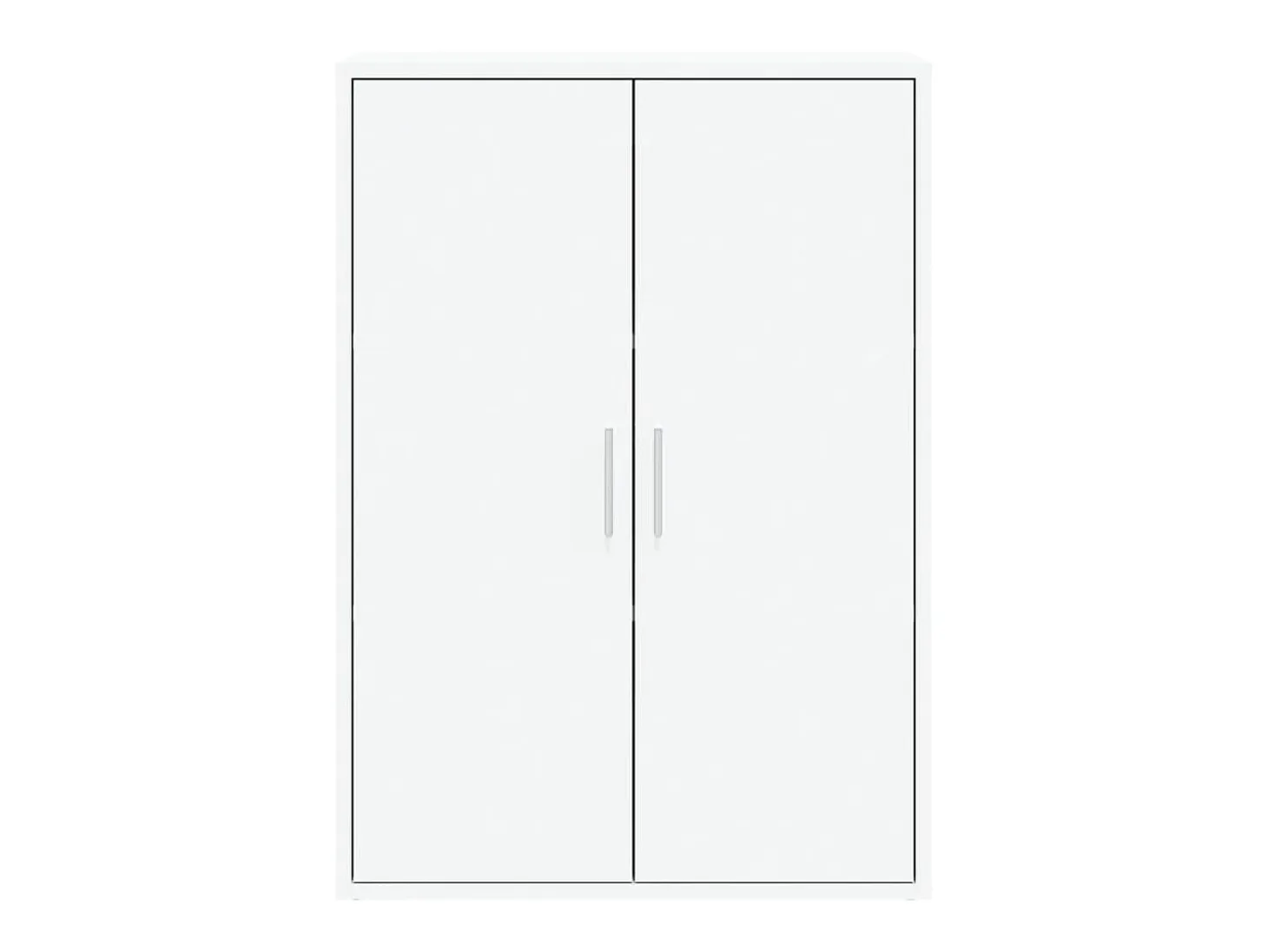 Aparador de madera de ingeniería blanco 60x31x84 cm
