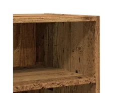 Aparador de madera de ingeniería envejecida 57x35x75 cm