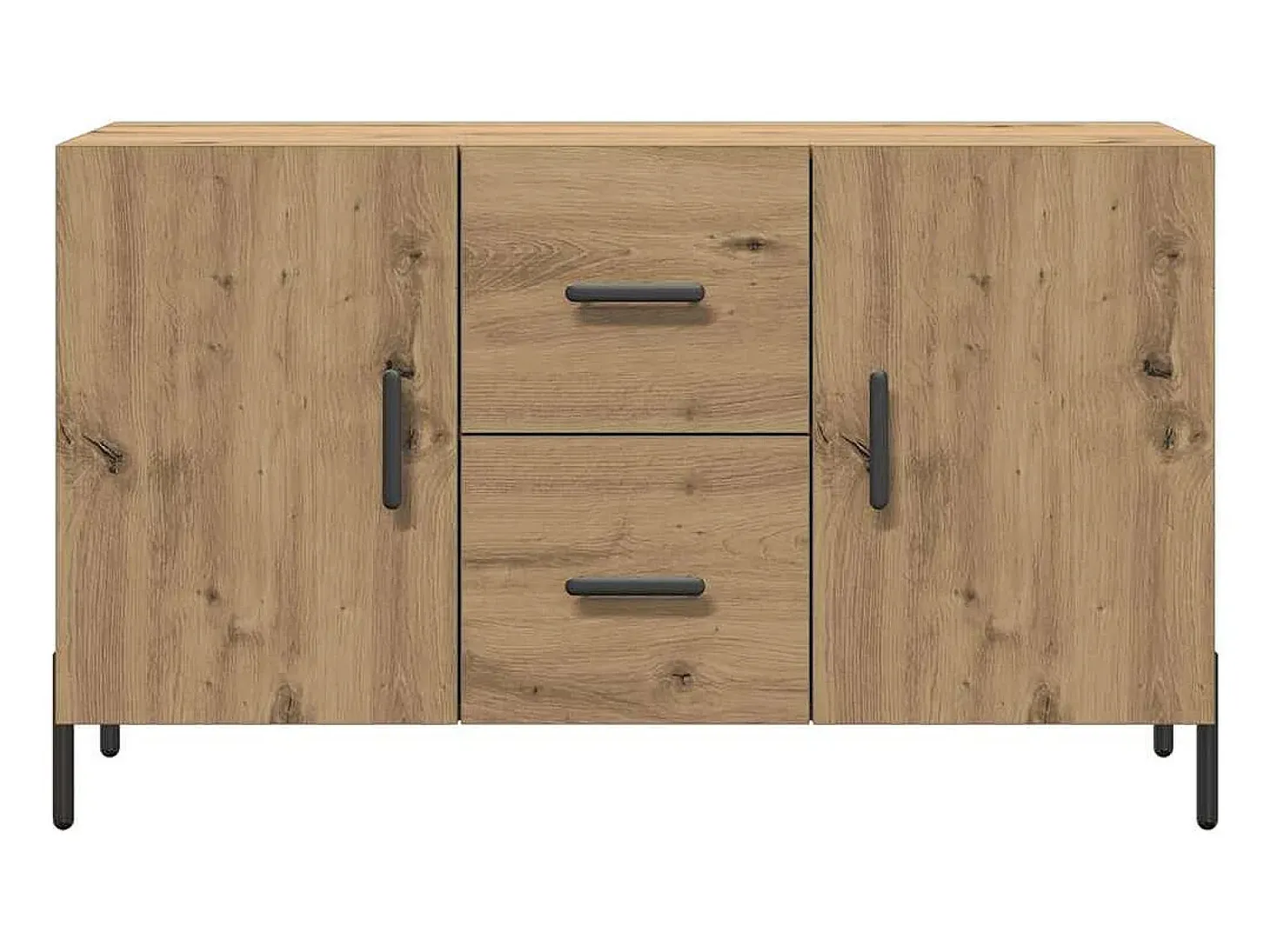 Aparador de madera de ingeniería roble artisan 100x36x60 cm