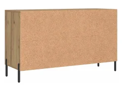Aparador de madera de ingeniería roble artisan 100x36x60 cm