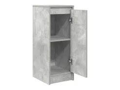 Aparador de madera de ingeniería gris hormigón 29,5x34x76 cm