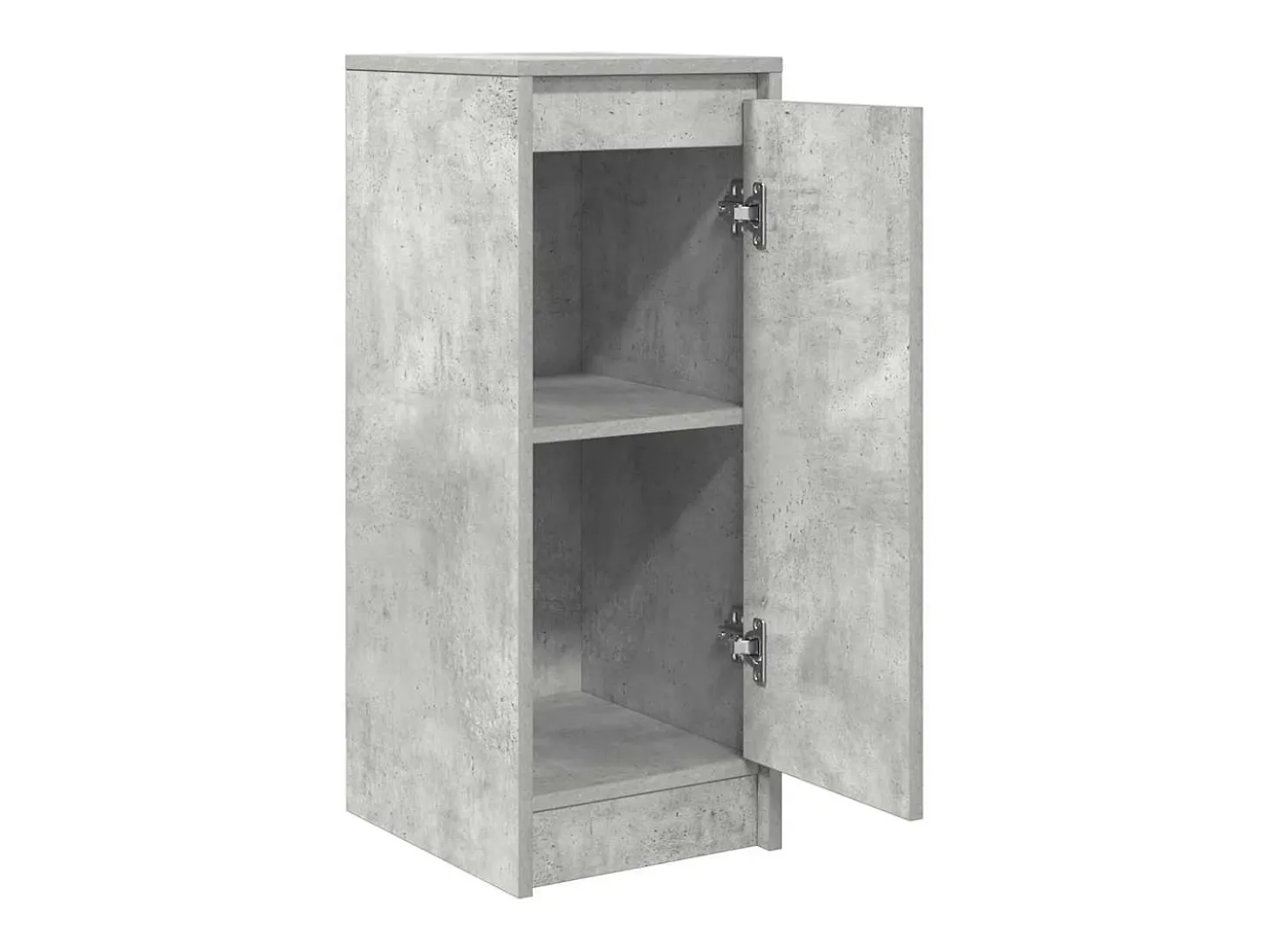 Aparador de madera de ingeniería gris hormigón 29,5x34x76 cm