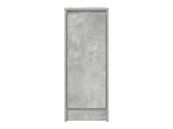 Aparador de madera de ingeniería gris hormigón 29,5x34x76 cm