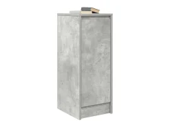 Aparador de madera de ingeniería gris hormigón 29,5x34x76 cm