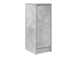 Aparador de madera de ingeniería gris hormigón 29,5x34x76 cm