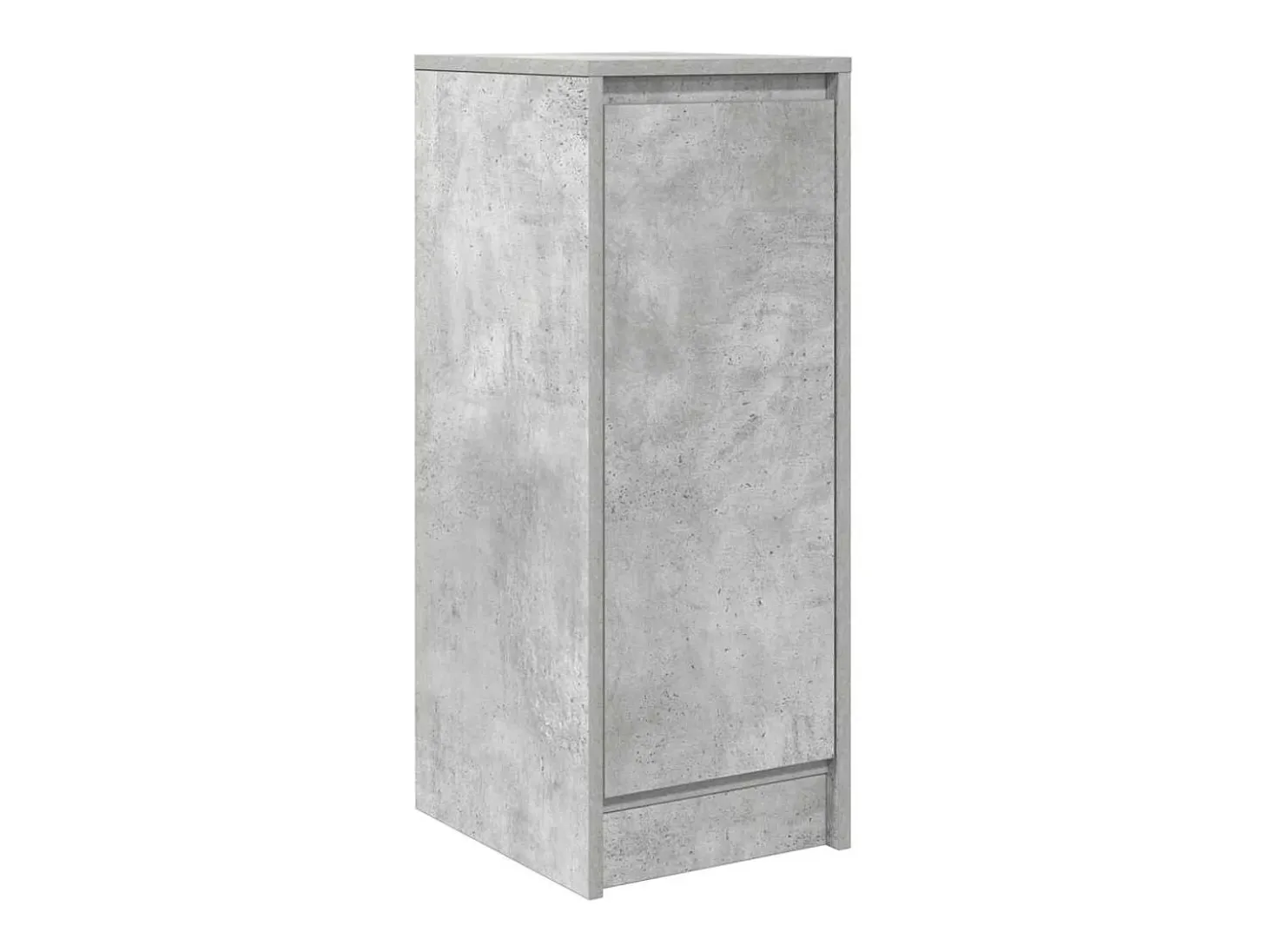 Aparador de madera de ingeniería gris hormigón 29,5x34x76 cm