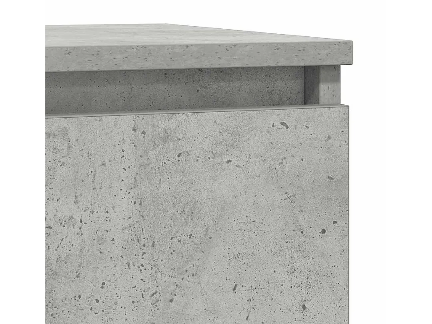 Aparador de madera de ingeniería gris hormigón 29,5x34x76 cm