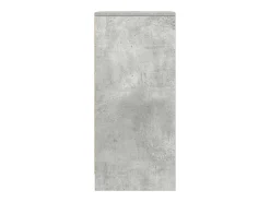 Aparador de madera de ingeniería gris hormigón 29,5x34x76 cm