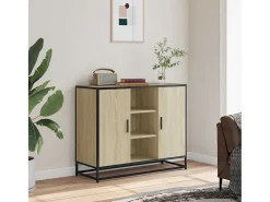 Aparador de madera de ingeniería roble Sonoma 92x35x76 cm