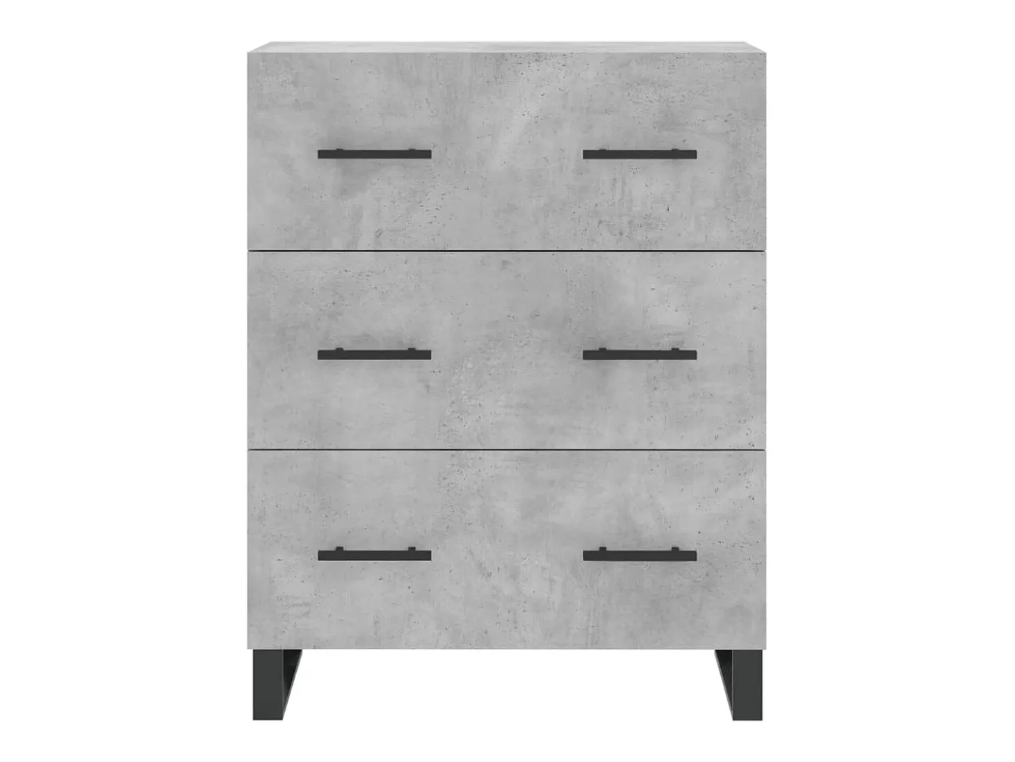Aparador de madera de ingeniería gris hormigón 69,5x34x90 cm