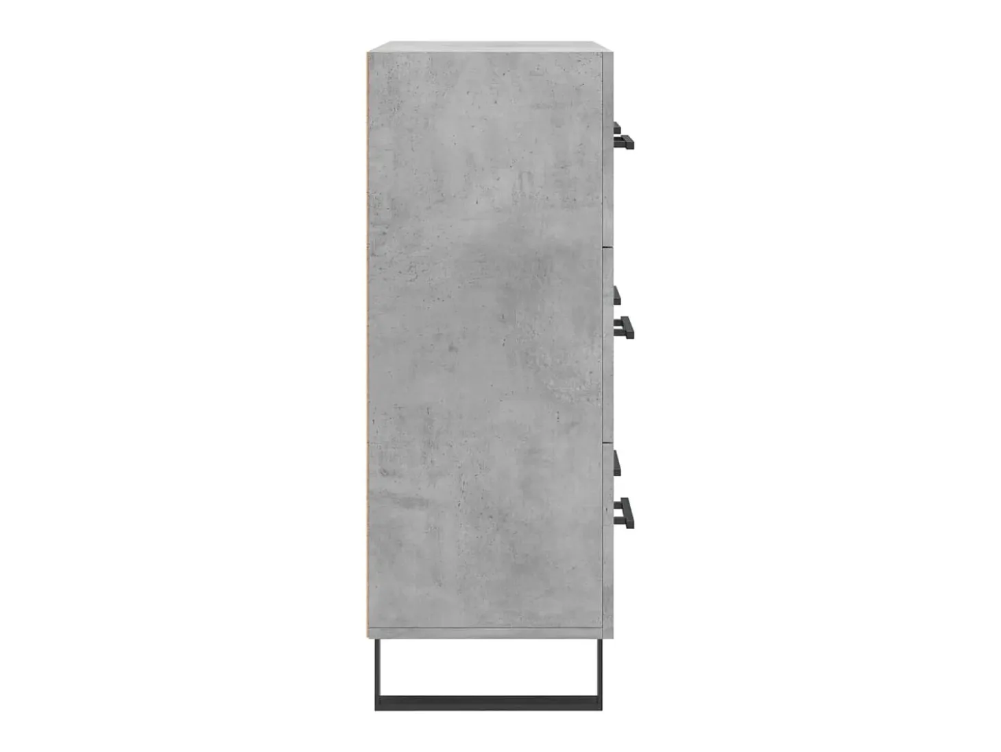 Aparador de madera de ingeniería gris hormigón 69,5x34x90 cm