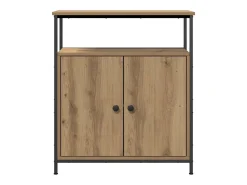 Aparador de madera de ingeniería roble artisian 70x30x80 cm