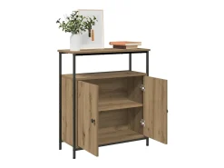 Aparador de madera de ingeniería roble artisian 70x30x80 cm