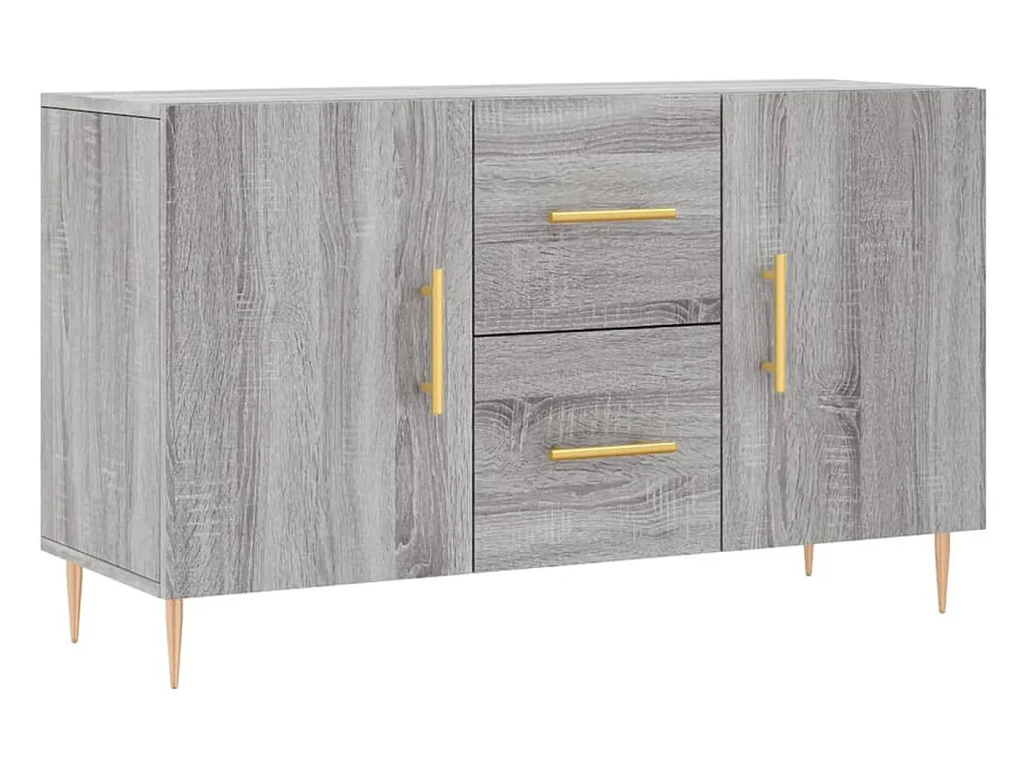 Aparador de madera de ingeniería gris Sonoma 100x36x60 cm