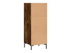 Aparador de madera de ingeniería roble ahumado 34,5x32,5x90 cm