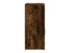 Aparador de madera de ingeniería 2 uds roble ahumado 60x31x70cm
