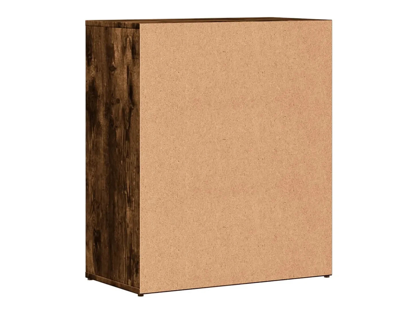 Aparador de madera de ingeniería 2 uds roble ahumado 60x31x70cm