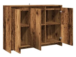 Aparador de madera de ingeniería envejecida 102x33x75 cm