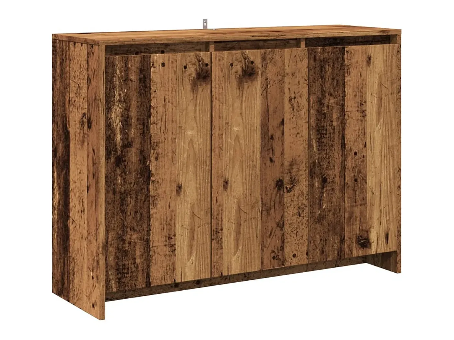Aparador de madera de ingeniería envejecida 102x33x75 cm