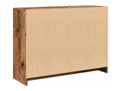 Aparador de madera de ingeniería envejecida 102x33x75 cm