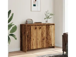 Aparador de madera de ingeniería envejecida 102x33x75 cm